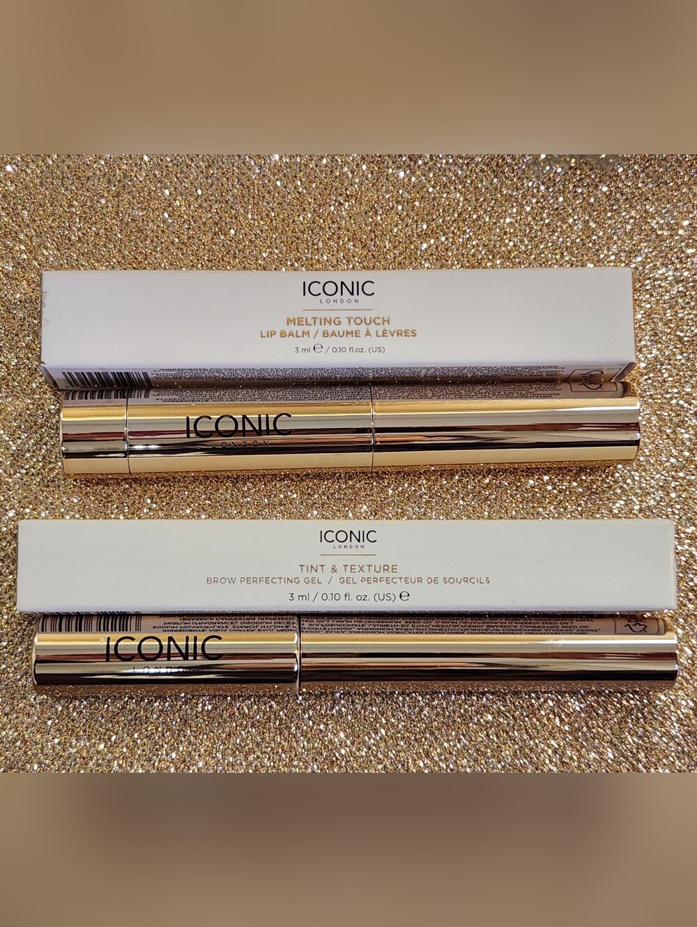 ICONIC London Bundle - Lip Balm & Brow Perfecting Gel - New With Box